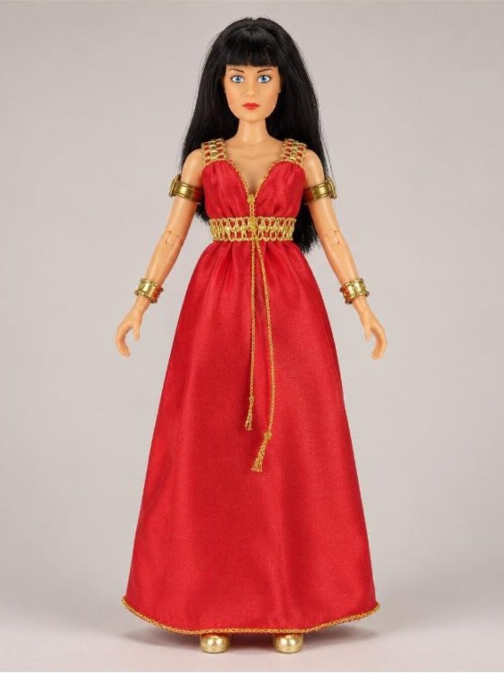 ToyBiz 1999 Xena 12" Doll Red Gold Action Figure Collectible Y2K Vintage